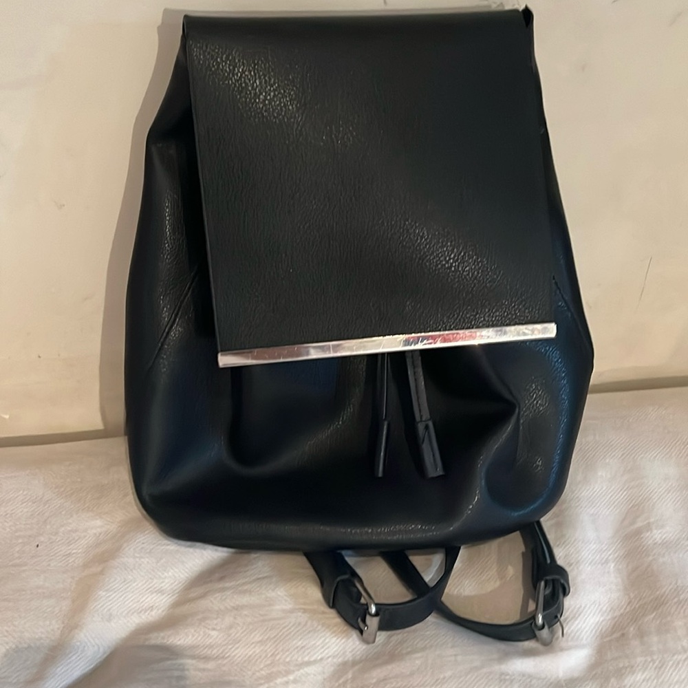 FINAL PRICE Zara Black Backpack with Silver Accent